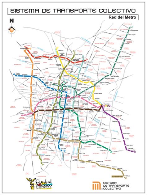 Mapa Del Metro Ciudad De Mexico Mapa Del Metro Metro Ciudad De