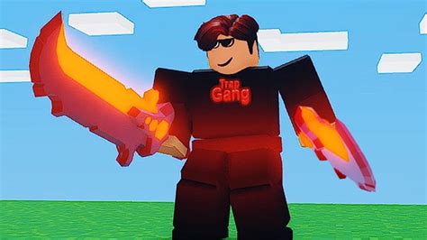 How I Dual Wield Rage Blades In Roblox Bedwars Youtube