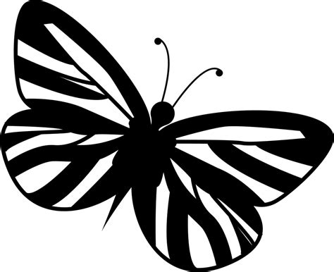 Striped Wings Butterfly Svg Png Icon Free Download (#73326