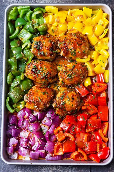 Chicken Sheet Pan Dinner With Honey Chili Sauce Artofit