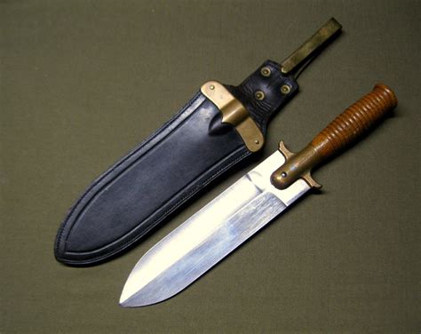 1880 Springfield Armory Hunting Knife And Scabbard Sold J Mountain