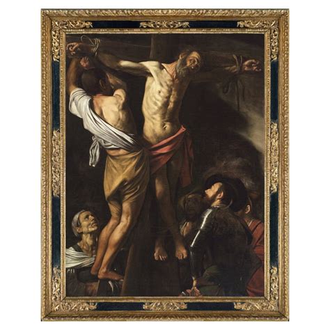 Reproduction Baroque Cassetta Frame For Caravaggios The Crucifixion Of