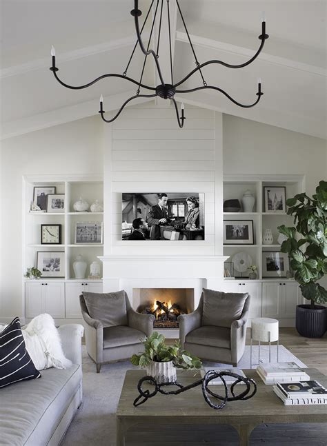According to surveys, farmhouse was the top house style of the year. White and Bright | Farm house living room, Modern ...