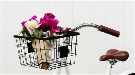 Who doesn't love a vintage bike with an adorable basket on the front?! DIY Bike Basket - YouTube