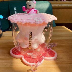 Starbucks Cat Paw Coffee Cup Glass Mug Lid With Pink ...