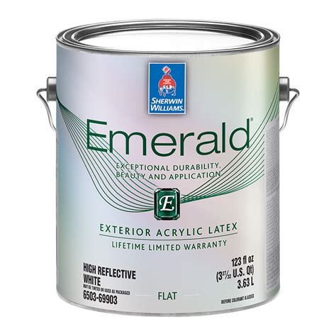 The paint isn't gummy, or soft, once cured. Sherwin-Williams Emerald Exterior Acrylic Latex Flat ...