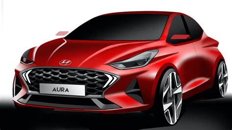 Hyundai Reveals Design Sketches Of Aura Compact Sedan Shifting Gears
