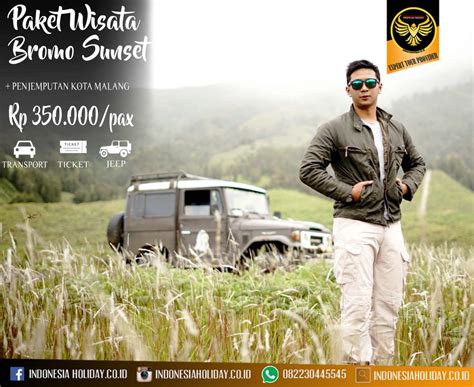 Tidak hanya melayani sewa jeep, tetapi juga sewa mobil malang atau rental mobil dan paket wisata. Paket Wisata Bromo Sunset Dari Malang - Open Trip ...