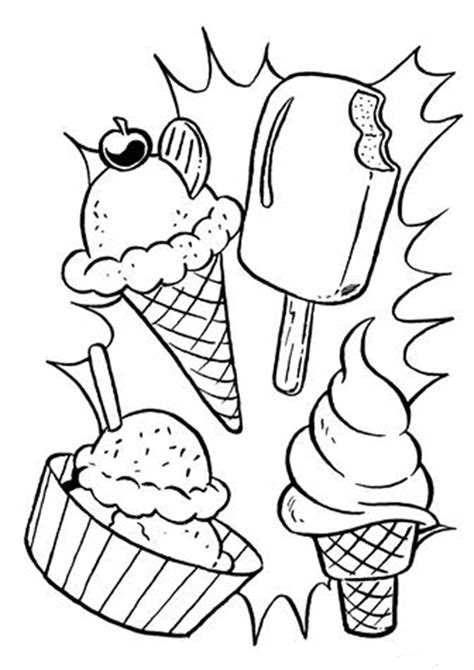 Printable Coloring Pages Ice Cream