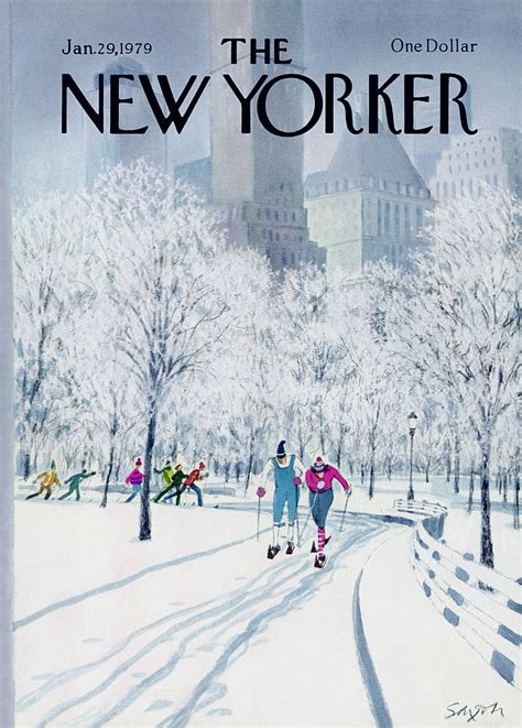 The New Yorker Cover January 29th 1979 By Charles Saxon