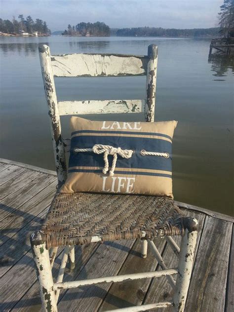 Lake Life Nautical Inspired Rope Accent Pillow 12 X 16 Etsy Lake