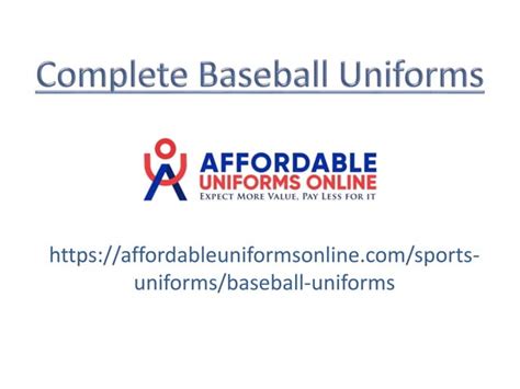 Complete Baseball Uniforms Set