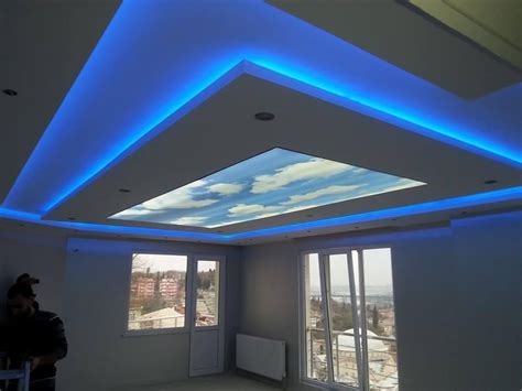 Installed 4 strings of led crazy lights on the back of the crown molding in the tray of our sunrooom. marvelous-indirect-ceiling-lighting-with-LED.jpg (960×720 ...