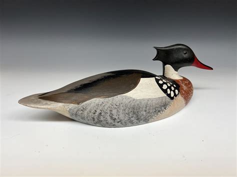 Decoy Ed Snyder Red Breasted Merganser Decoy For Sale — West Coast Decoys