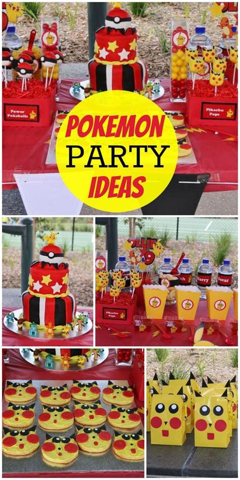 Pokeomon Party Ideas And Decorations Pokemon Party Pokemon Birthday