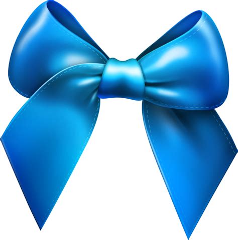 Ribbon Clip Art Blue Cartoon Bow Tie Png Download 17341754 Free