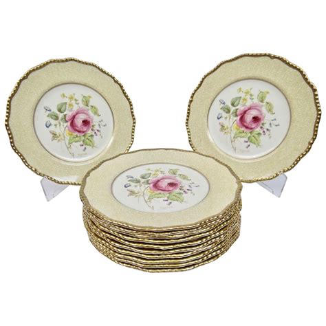Shop royal doulton at the amazon dining & entertaining store. Royal Doulton Dinner Plates Curnock Rose Floral Motif Set ...