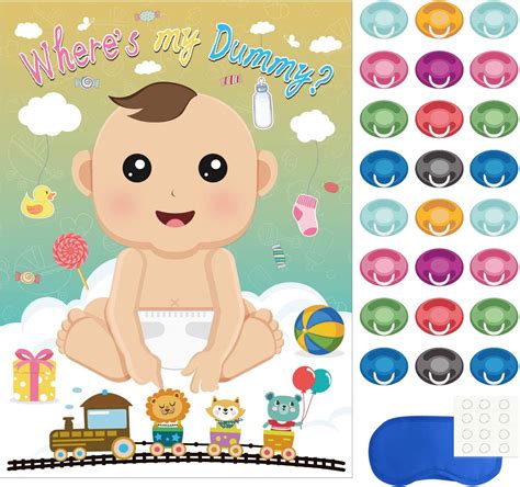 Fepito Baby Shower Party Games Pin The Dummy On The Baby