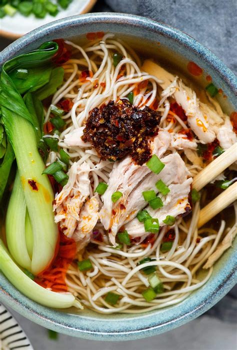 Chinese Noodle Soup With Chicken The Flavours Of Kitchen