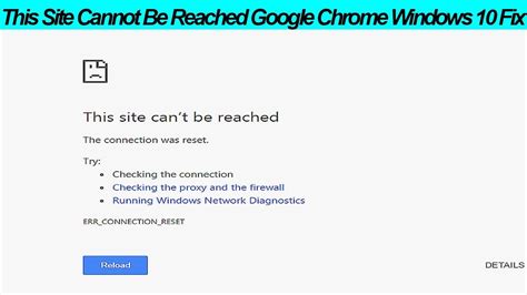 How To Fix This Site Cannot Be Reached Google Chrome Windows Youtube