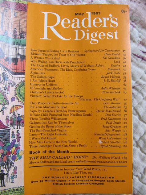 Fantastic Trio Of Vintage 1960s Readers Digest Magazines In Etsy