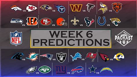 NFL Week 6 Predictions YouTube