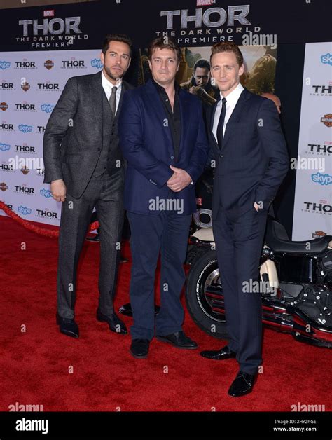 Zachary Levi Nathan Fillion Tom Hiddleston Attending The Thor The Dark World Premiere In