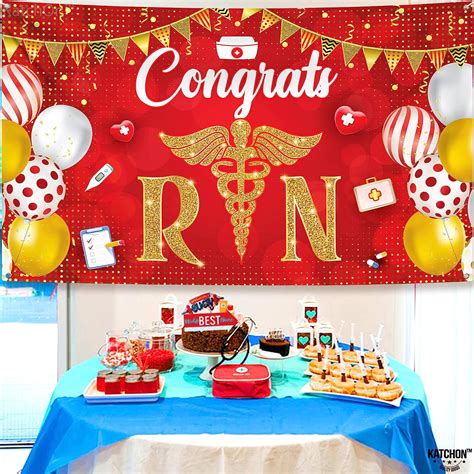Buy Large Congrats Rn Banner 72x44 Inch Congrats Nurse Banner Red