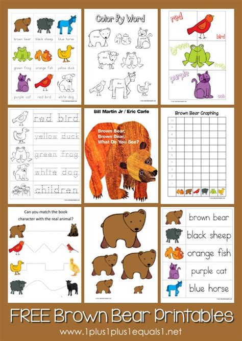 Brown Bear Brown Bear What Do You See Coloring Pages