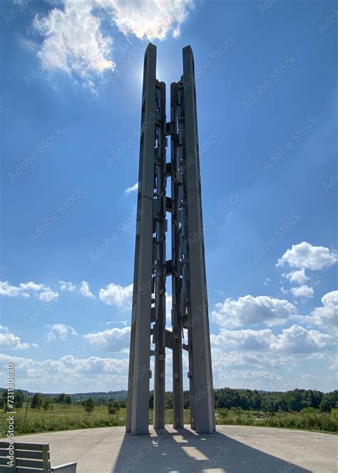 stoystown pa usa the flight 93 national memorial tower of voices 40 wind chimes tribute to