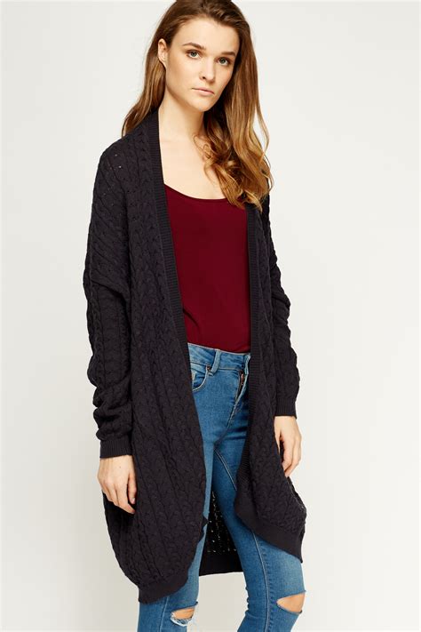 This video is a knit along guide to help you follow my big chunk scrappy sweater pattern. Cable Knit Long Line Cardigan - Just $6