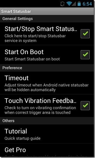 Translucent status bar and navigation bar(for android4.4 +devices and some supported devices, such as galaxy s4, s5, s6,galaxy tab, etc )5. Smart Statusbar: Show Status Bar Within Full Screen ...