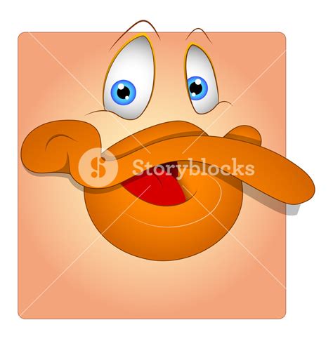 Funny Duck Face Cartoon Smiley Royalty Free Stock Image Storyblocks