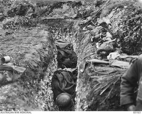 Troops Of The 4th Division Asleep In The Narrow Reserve Trenches Near