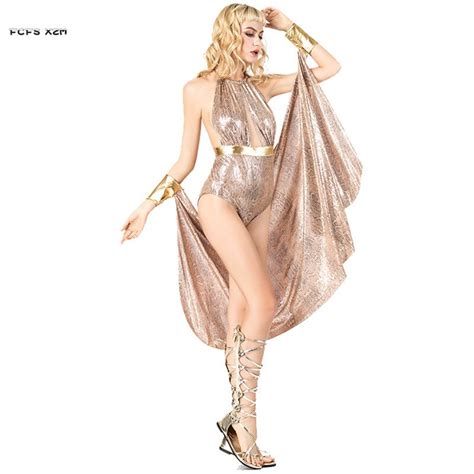 Sexy Woman Halloween Cleopatra Costumes Female Greece Goddess Athena