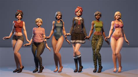 Gr Customizable Female By Gustavo Rios In Characters Ue Marketplace