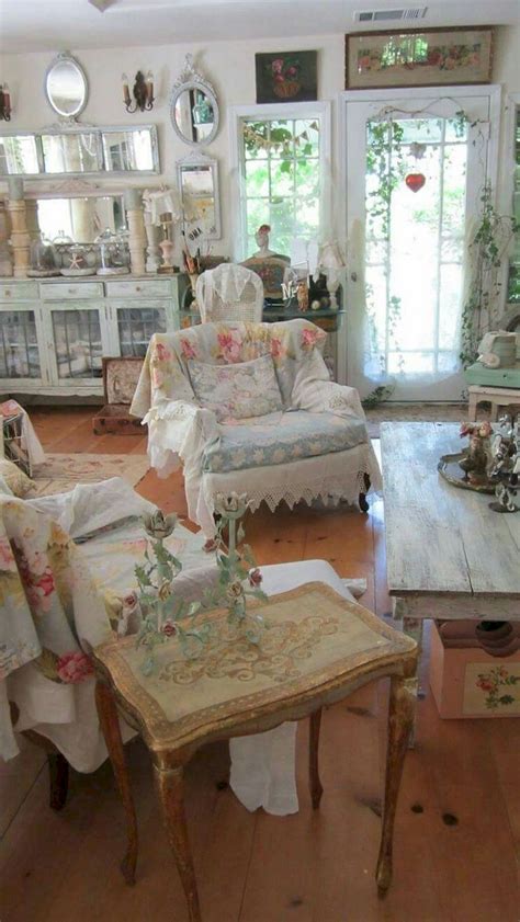 42 Comfy Farmhouse Shabby Chic Living Room Decor Ideas Page 11 Of 44