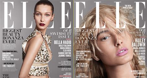 Bella Hadid Shares Elle Cover With Hailey Baldwin Jasmine Tookes