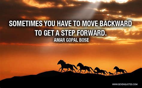Sometimes You Have To Move Backward To Get A Step Forward