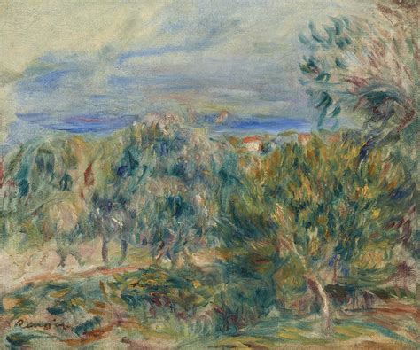 Pierre Auguste Renoir 1841 1919 Paysage à Cagnes Christies