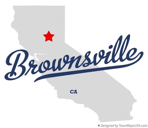 Map Of Brownsville Ca California