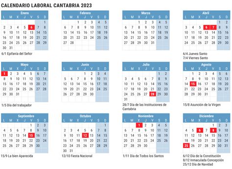 Festivos 2023 Calendario Laboral Santander Imagesee