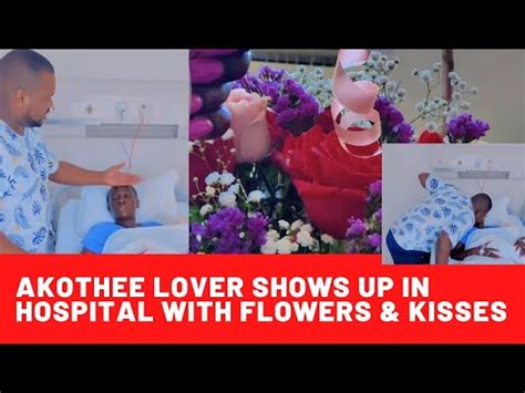 Akothee Receives Kisses And Flowers In Hospital From His Love Nelly