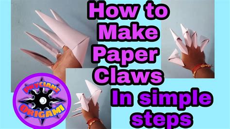 How To Make Paper Claws In Simple Steps Origami Tutorials Paper