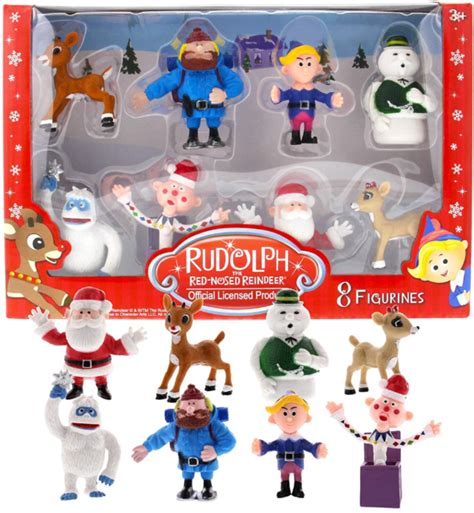 Rudolph The Red Nosed Reindeer Christmas Claymation Tv Special 8 Pcs