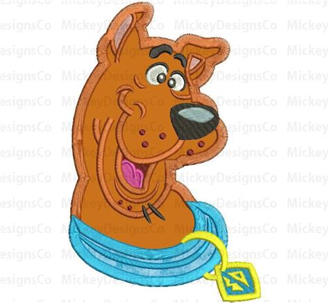 Scooby Doo Applique Design Instant Download Etsy