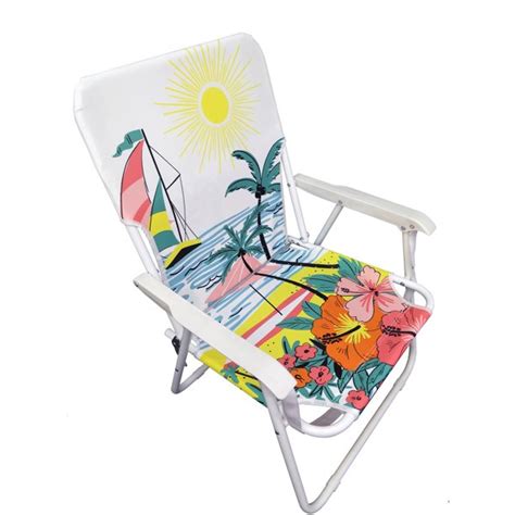 The chair folds flat for compact storage in your garage or car. Mainstays Folding Low-Seat Beach Chair - Walmart.com - Walmart.com