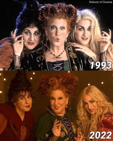 The Cast Of The 1993 Hocus Pocus Movie Compared To The Sequel In 2022