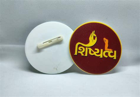 Acrylicss Printed Pin Pocket Badge At Rs 15piece In Rajkot Id