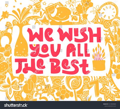 We Wish You All Best Hand Stock Vector Royalty Free 1619009800